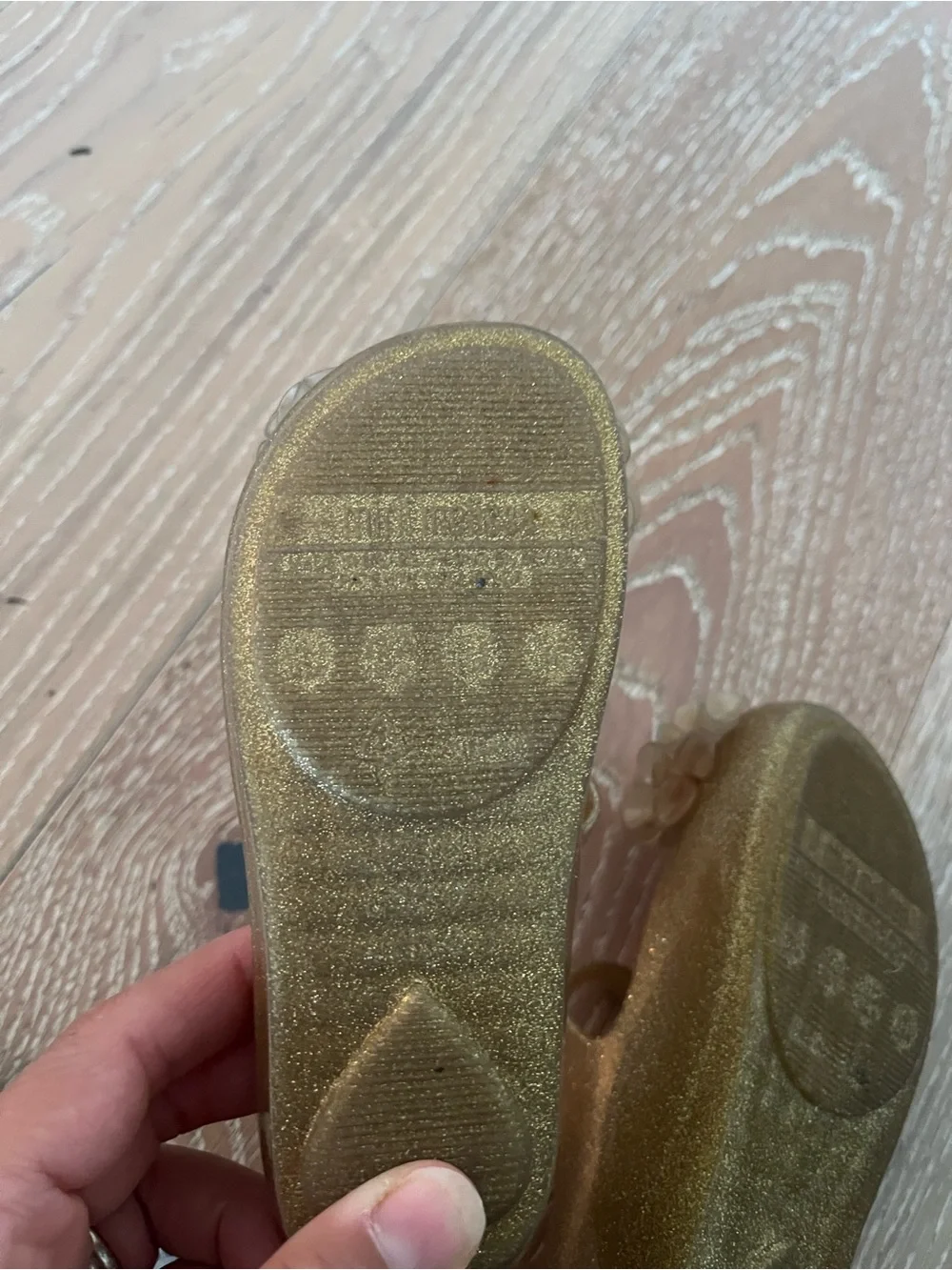 Mini Melissa Ultragirl Springtime Mary Janes - Toddler Gold